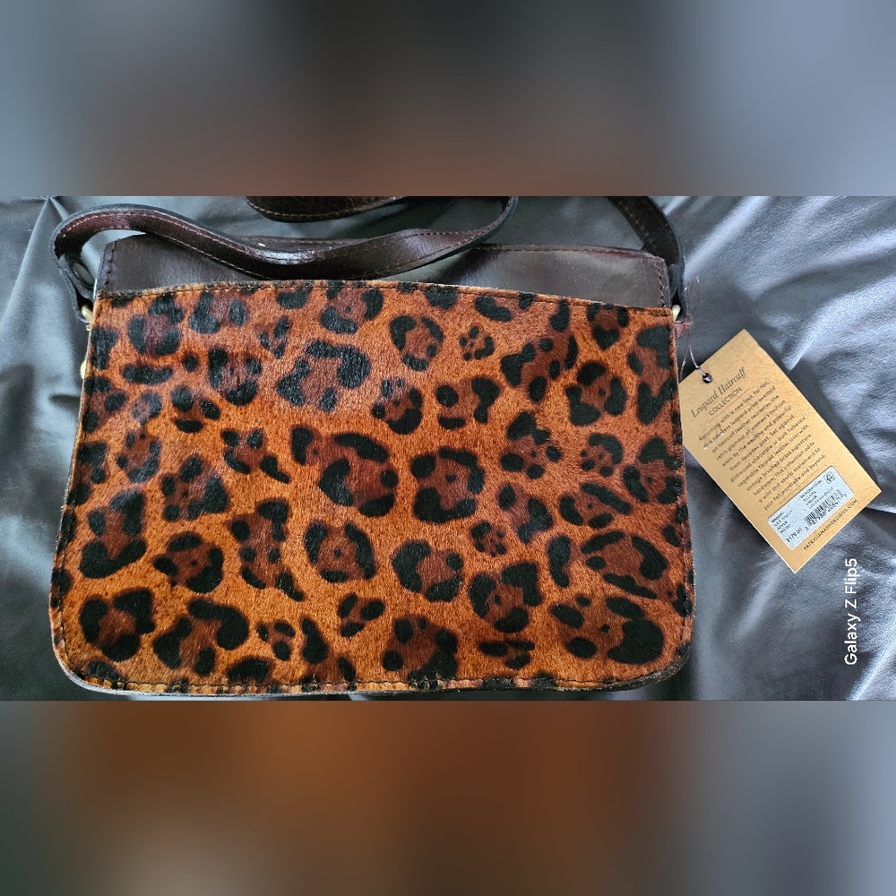 Patricia Nash Leopard Haircalf Bag